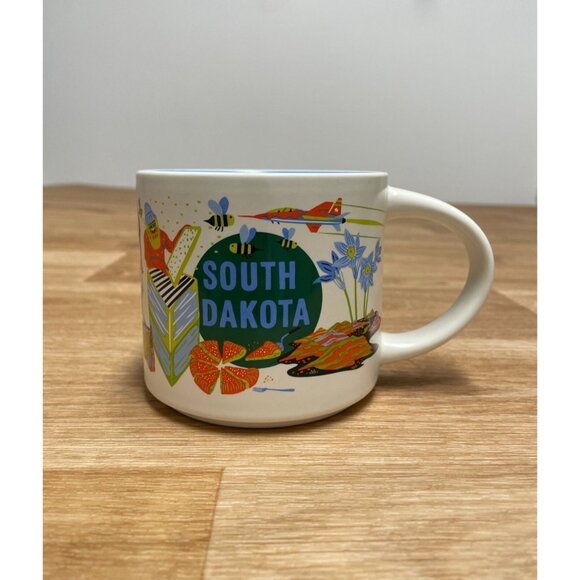 STARBUCKS DISCOVERY SERIES COFFEE MUG SOUTH DAKOTA 14 OZ NEW IN BOX FULL SIZE - Picture 2 of 7